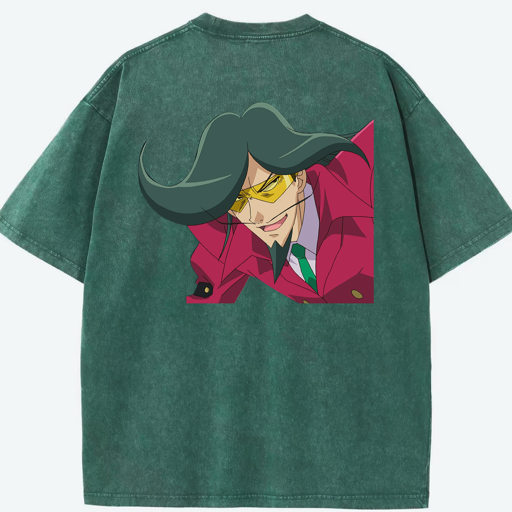 （画像用） 遊☆戯☆王 Yu-Gi-Oh! 綿100% ヴィンテージ風 半袖Tシャツ（背面プリント）